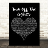 Teddy Pendergrass Turn Off The Lights Black Heart Song Lyric Print