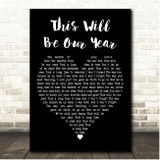 The Beautiful South This Will Be Our Year Black Heart Song Lyric Print