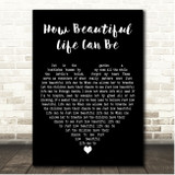 The Lathums How Beautiful Life Can Be Black Heart Song Lyric Print