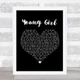 Gary Puckett & The Union Gap Young Girl Black Heart Song Lyric Print