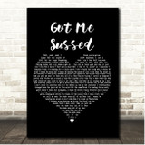The Twang Got Me Sussed Black Heart Song Lyric Print