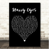 The Weeknd Starry Eyes Black Heart Song Lyric Print