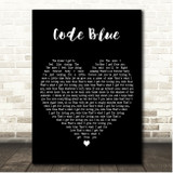 The-Dream Code Blue Black Heart Song Lyric Print