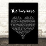 Tiesto The Business Black Heart Song Lyric Print