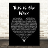 Tom Grennan This is the Place Black Heart Song Lyric Print