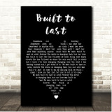 Tom Petty and the Heartbreakers Built to Last Black Heart Song Lyric Print