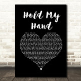 Hootie & the Blowfish Hold My Hand Black Heart Song Lyric Print