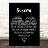 Twenty One Pilots Screen Black Heart Song Lyric Print
