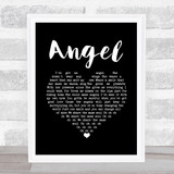 Jack Johnson Angel Black Heart Song Lyric Print