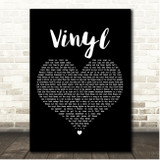 Upchurch Vinyl Black Heart Song Lyric Print