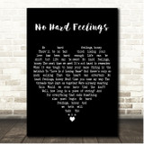 Wolf Alice No Hard Feelings Black Heart Song Lyric Print