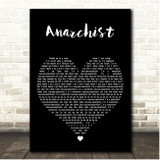 YUNGBLUD Anarchist Black Heart Song Lyric Print