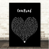 Zoe Wees Control Black Heart Song Lyric Print