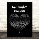 Adele All Night Parking Black Heart Song Lyric Print