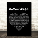 BTS Outro Wings Black Heart Song Lyric Print