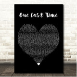 Cast Of Hamilton One Last Time Black Heart Song Lyric Print