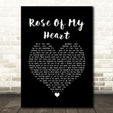 Johnny Cash Rose Of My Heart Black Heart Song Lyric Print