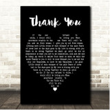 Chris Cornell Thank You Black Heart Song Lyric Print