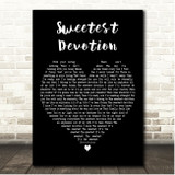 Adele Sweetest Devotion Black Heart Song Lyric Print