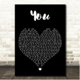 Dan + Shay You Black Heart Song Lyric Print