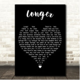 Dan Fogelberg Longer Black Heart Song Lyric Print