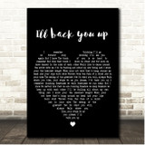 Dave Matthews band I'll back you up Black Heart Song Lyric Print