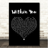 David Bowie Within You Black Heart Song Lyric Print