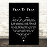 Alabama Face To Face Black Heart Song Lyric Print