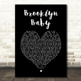Lana Del Rey Brooklyn Baby Black Heart Song Lyric Print