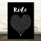 Lana Del Rey Ride Black Heart Song Lyric Print