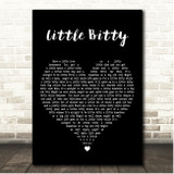 Alan Jackson Little Bitty Black Heart Song Lyric Print