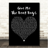 Doobie Brothers Give Me The Beat Boys Black Heart Song Lyric Print