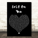 Laura Pergolizzi Lost On You Black Heart Song Lyric Print