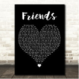Ed Sheeran Friends Black Heart Song Lyric Print