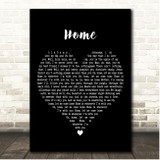 Edith Whiskers Home Black Heart Song Lyric Print