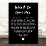 Fleetwood Mac Bleed to Love Her Black Heart Song Lyric Print