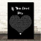 Forest Blakk If You Love Her Black Heart Song Lyric Print