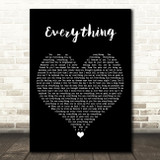 Mary J Blige Everything Black Heart Song Lyric Print