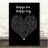 Herreys Diggi Loo, Diggi Ley Black Heart Song Lyric Print