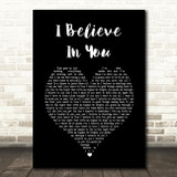 Michael Buble I Believe In You Black Heart Song Lyric Print