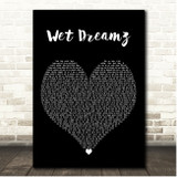 J. Cole Wet Dreamz Black Heart Song Lyric Print