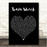 James Arthur Train Wreck Black Heart Song Lyric Print