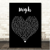 James Blunt High Black Heart Song Lyric Print