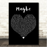 Jay Sean Maybe Black Heart Song Lyric Print