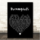 Jennifer Hudson Dreamgirls (Finale) Black Heart Song Lyric Print