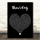 Jess Glynne Thursday Black Heart Song Lyric Print