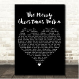 Jim Reeves The Merry Christmas Polka Black Heart Song Lyric Print