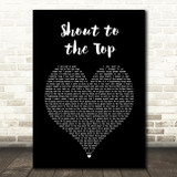 Paul Weller Shout to the Top Black Heart Song Lyric Print
