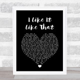 Per Gessle I Like It Like That Black Heart Song Lyric Print