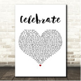 Rebelution Celebrate White Heart Song Lyric Print